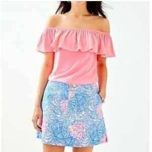 Lilly Pulitzer Niki in the Blue Haven Raising Shell Pattern Skort